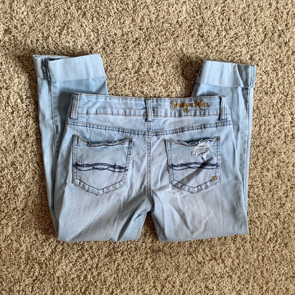 Cute Ripped Jean Capris - Picture 2 of 3